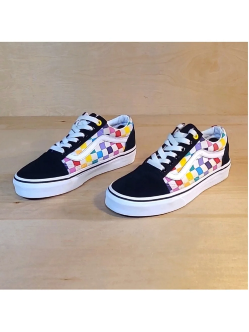 Vans Old Skool Multicolored Size 4 Men's 5.5 Women's Canvas Athletic Sneakers